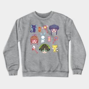 Cute Cardcaptor Heads Crewneck Sweatshirt